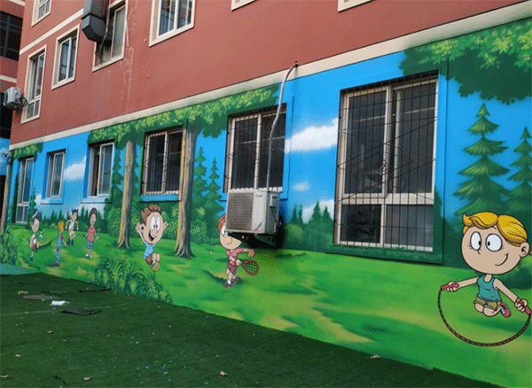 幼兒園墻噴繪如何做？
